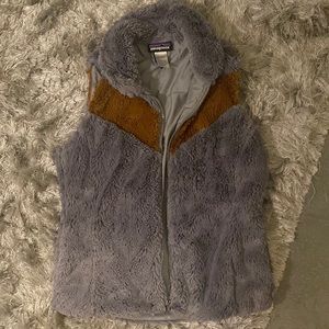 Patagonia Los Gatos Vest Grey with Camel Stripe (S)